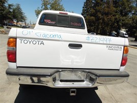 2001 Toyota Tacoma SR5 White 3.4L AT 2WD Z21497